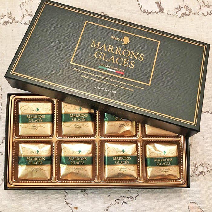 Japanese Mary's Chocolate Marrons Glaces 5.64oz / 160g (8pcs)