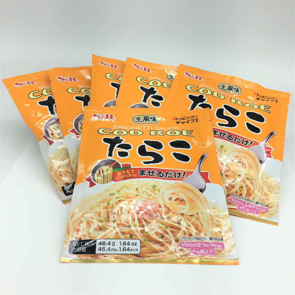 S&B Spaghetti Sauce Cod Roe- Tarako 46.4 g X 6 packs
