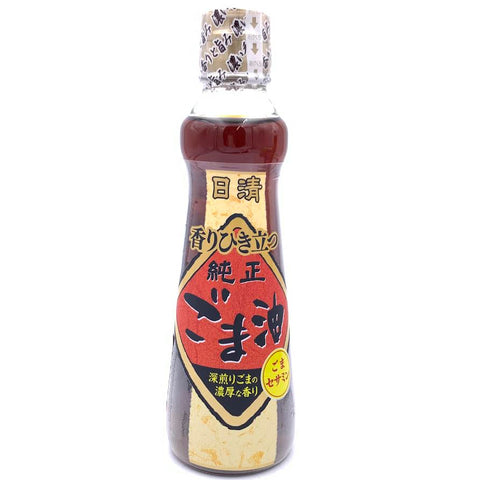 Nisshin Oillio Junsei Kaori Hikitatsu Goma Pure Sesame Oil 8.81oz/250g日清纯正芝麻油