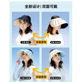 Needs Labo UV Cut Protection From Ultraviolet Rays Hat 14cm UPF50+(BlackxBeige)可折疊空頂貝殼防曬帽