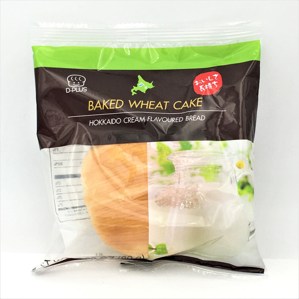 D-Plus Baked Wheat Cake-Hokkaido Cream Flavoured Bread 2.82oz / 80g