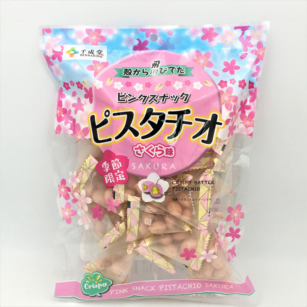 Sennarido Crispy Batter Pink Snack Pistachios -Sakura Flavor 180g