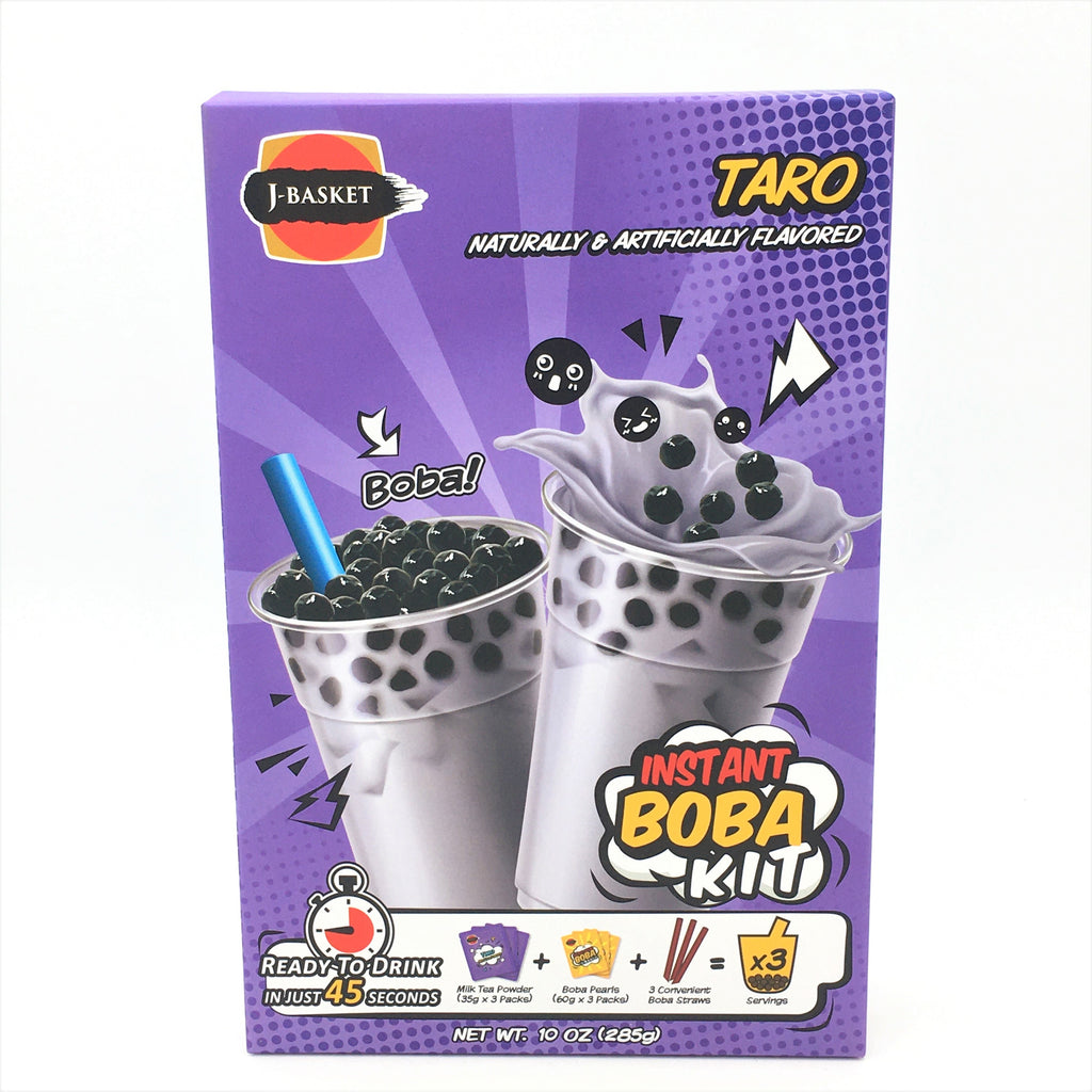 J-Basket Taro Instant Tea Boba Kit 10oz /285g